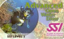 Certifikát Advanced Open Water Diver